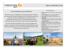 Intro to Ukraine Tour