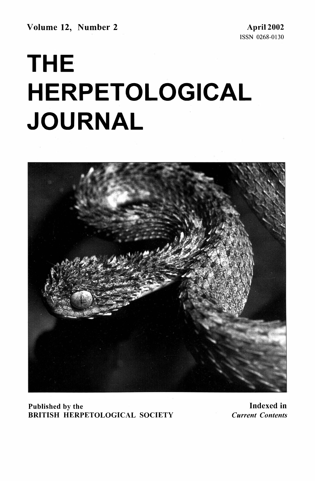 The Herpetological Journal