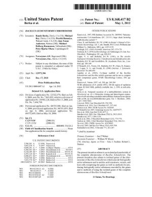 (12) United States Patent (10) Patent No.: US 8,168,417 B2 Berka Et Al