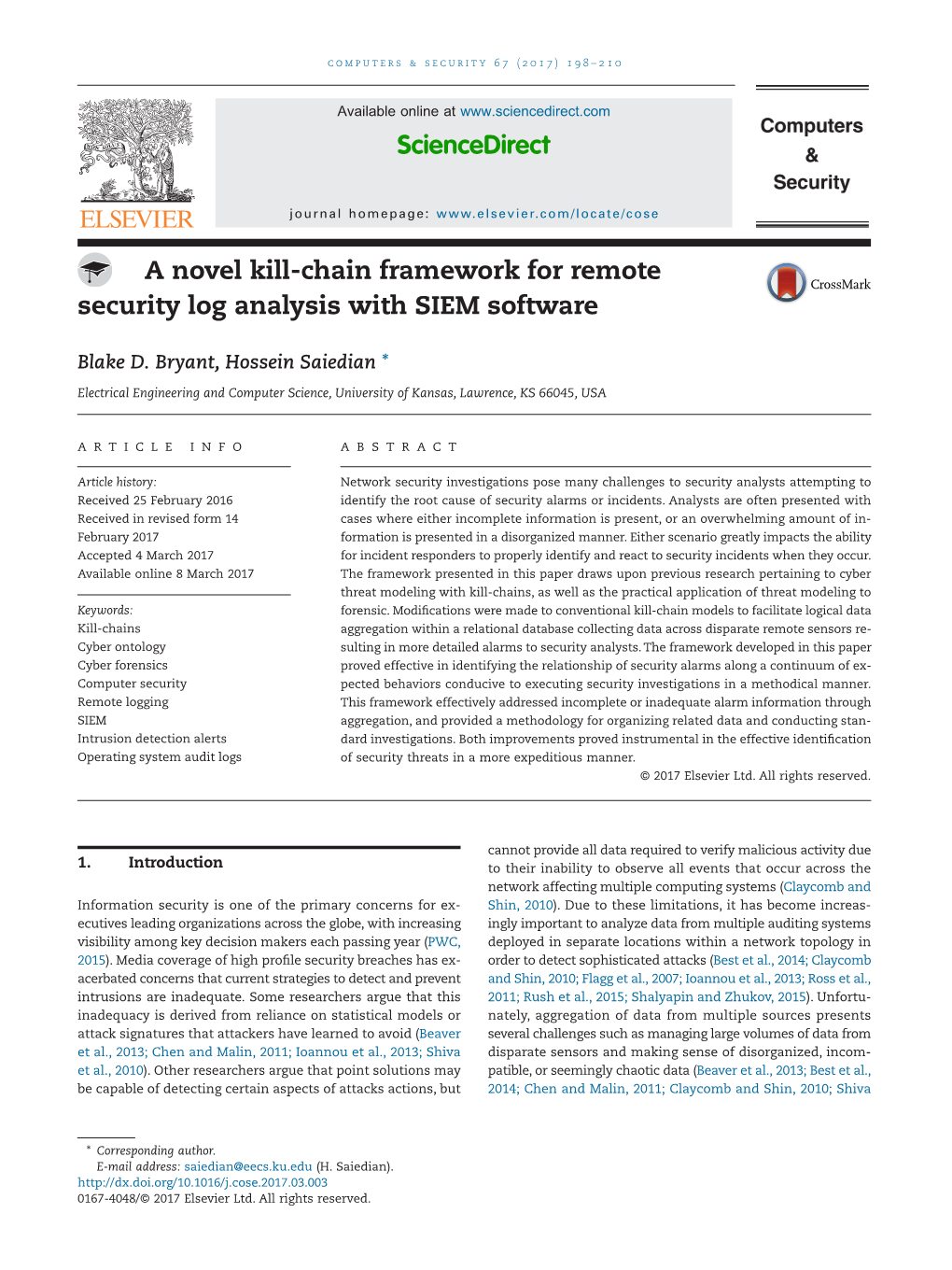 a-novel-kill-chain-framework-for-remote-security-log-analysis-with-siem