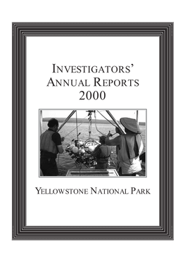 Investigators' Annual Reports 2000