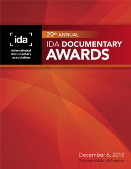 IDA DOCUMENTARY International Documentary Association AWARDS