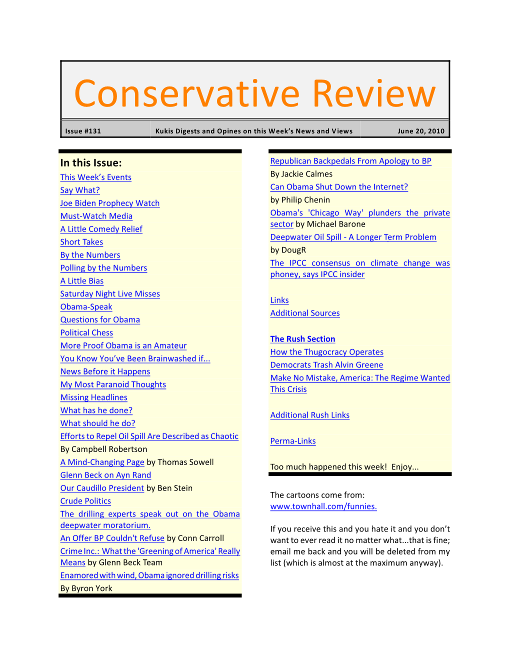 Conservative Review