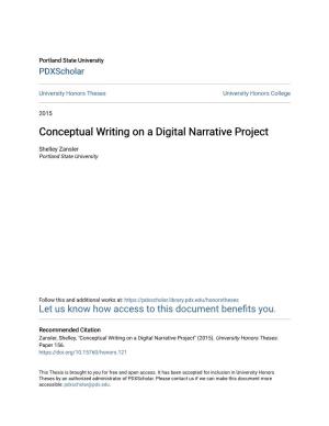 Conceptual Writing on a Digital Narrative Project
