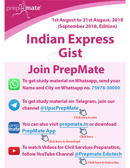 The-Indian-Express-Gist-September-2018-Edition.Pdf