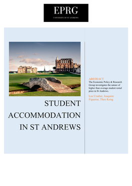 Student Accommodation in St Andrews