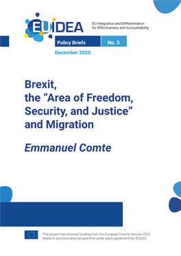 Brexit, the “Area of Freedom, Security, and Justice” and Migration