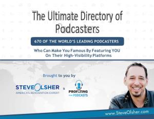 Podcast Directory of Influencers