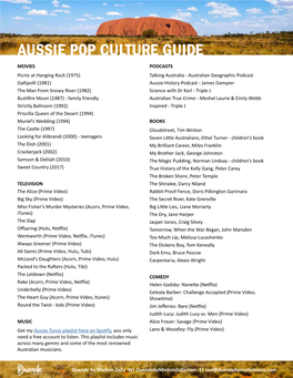 Aussie Pop Culture Guide
