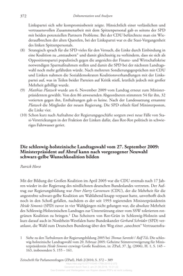 Die Schleswig-Holsteinische Landtagswahl Vom 27. September 2009: Ministerpräsident Auf Abruf Kann Nach Vorgezogener Neuwahl Schwarz-Gelbe Wunschkoalition Bilden