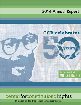 CCR Annual Report 2016