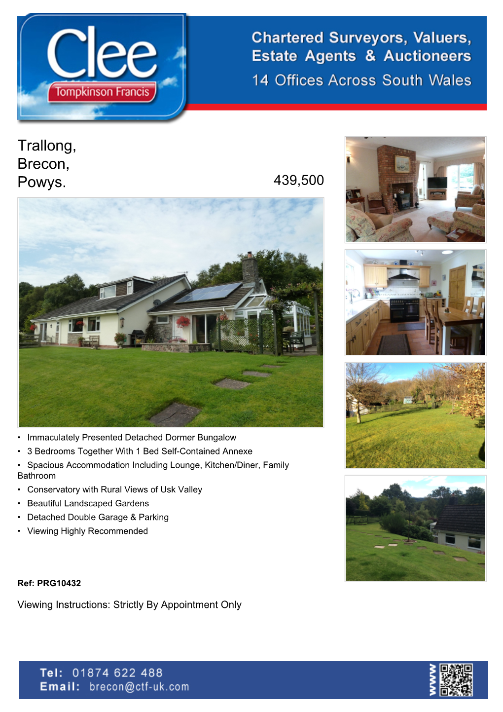 Trallong, Brecon, Powys. 439,500