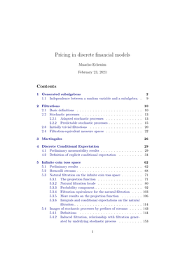 Pricing in Discrete Financial Models