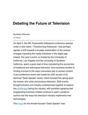 Debating the Future of Television