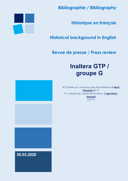 Documention Inaltéra GT 1976