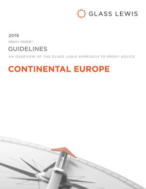 CONTINENTAL EUROPE Table of Contents