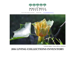 2016 Living Collections Inventory N