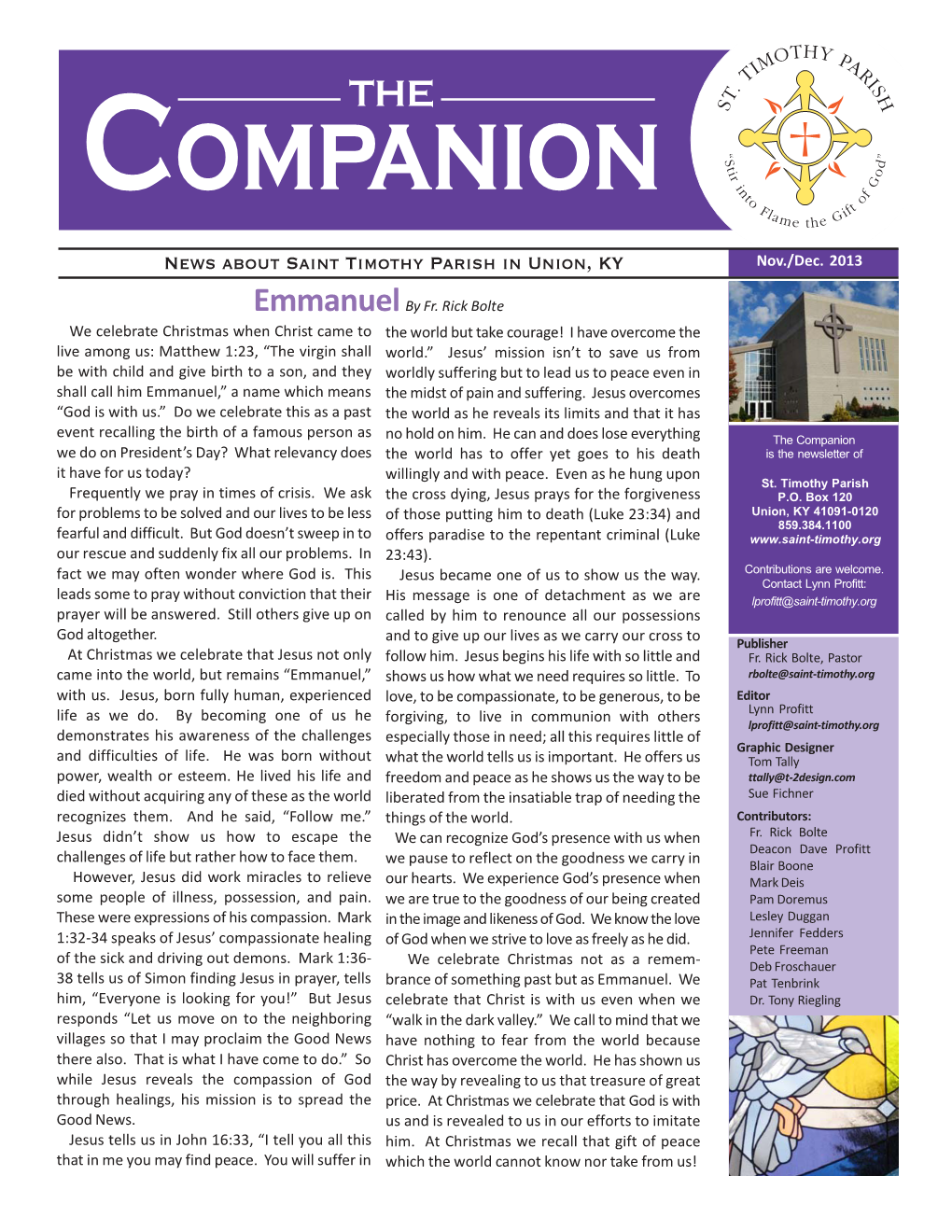 The Companion Is the Newsletter Of