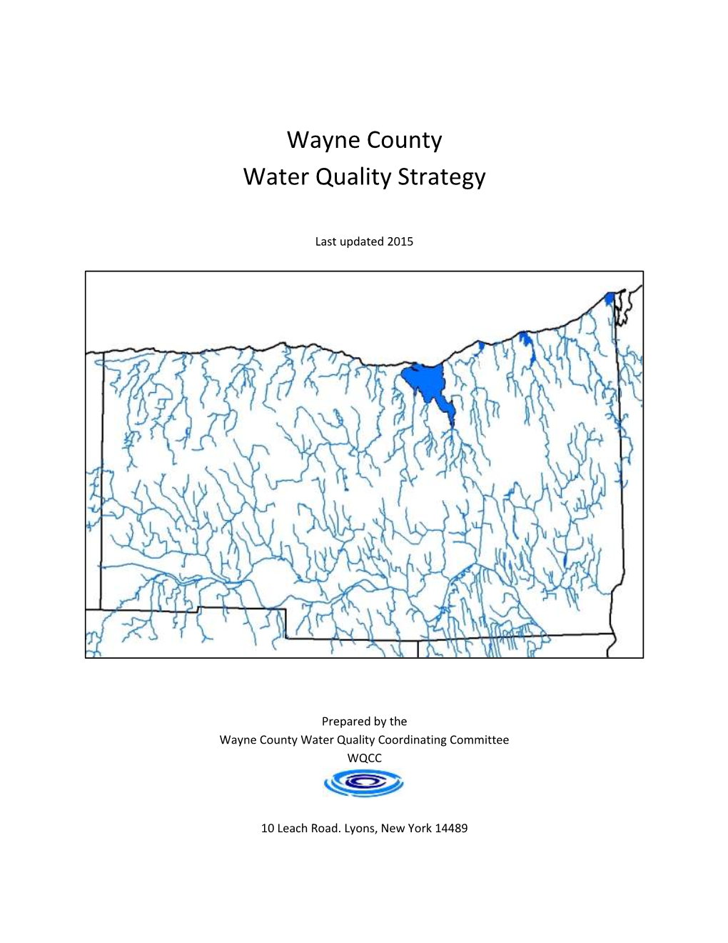 2015 Wayne County Water Quality Strategy