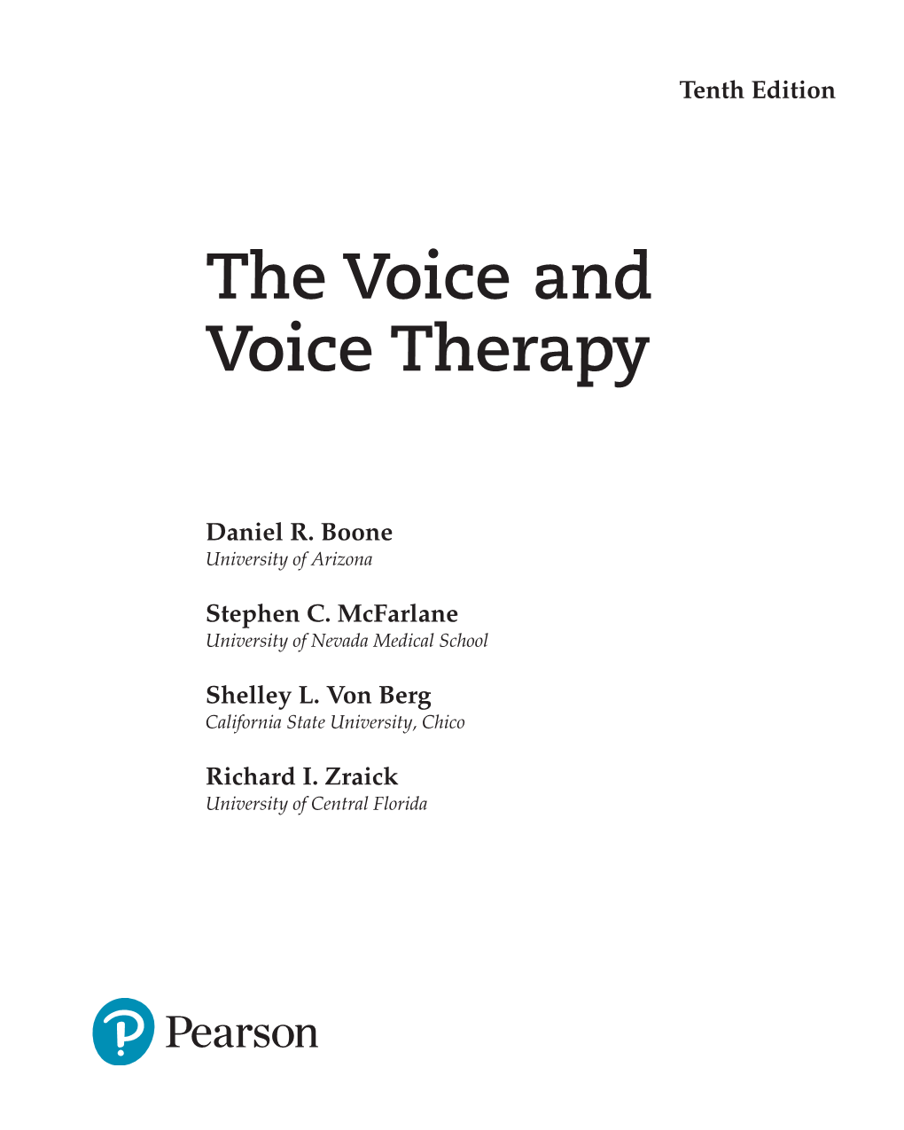 The Voice and Voice Therapy