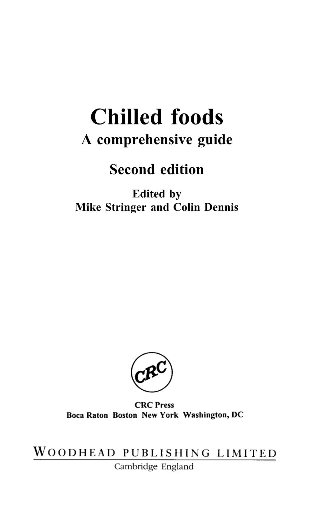 Chilled Foods a Comprehensive Guide