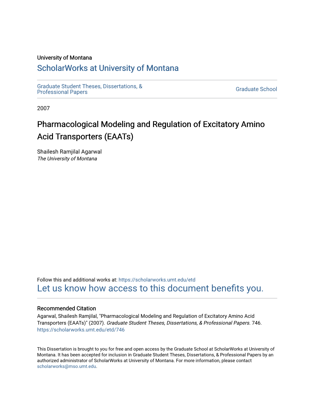 Pharmacological Modeling and Regulation of Excitatory Amino Acid Transporters (Eaats)