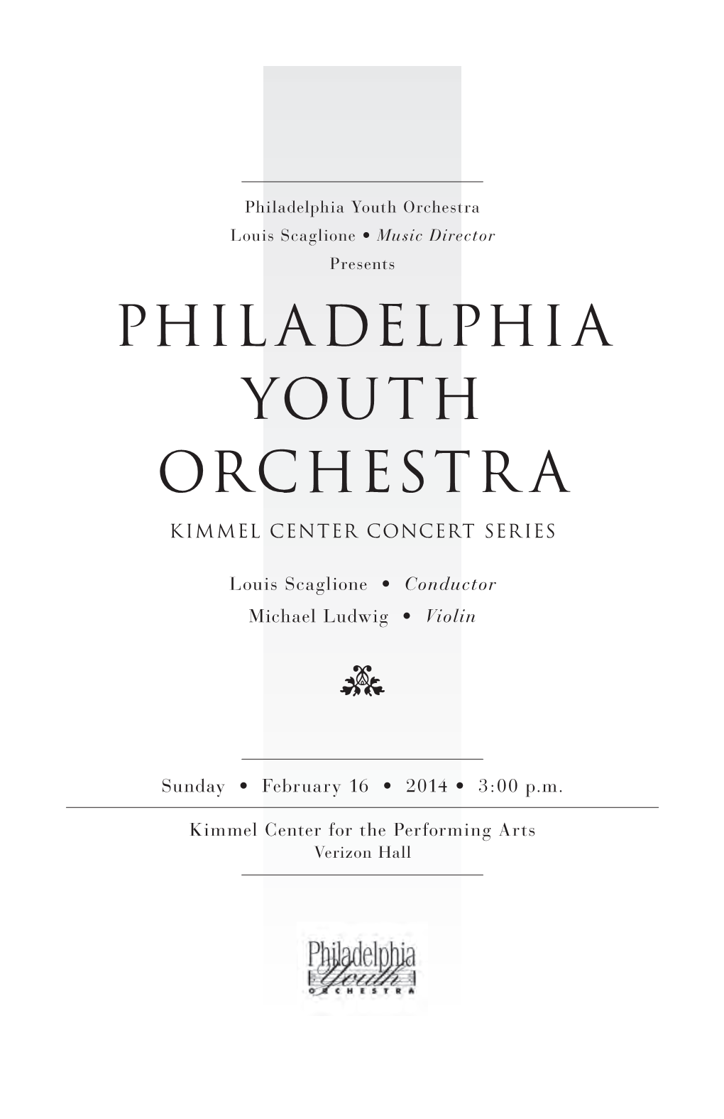 PYO Gala Dinner & Concert Celebrating Our 74Th Anniversary Season Violin Concerto, Op
