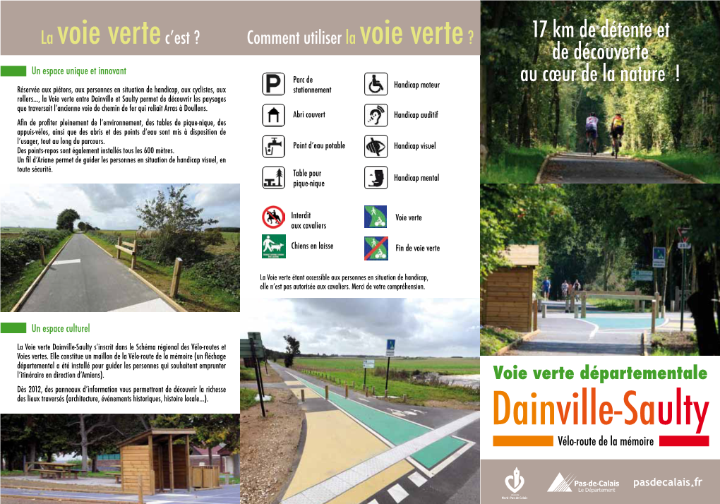 Dainville-Saulty S’Inscrit Dans Le Schéma Régional Des Vélo-Routes Et Voies Vertes