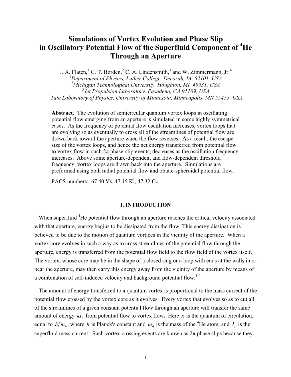 Simulations of Vortex Evolution and Phase Slip in Oscillatory Potential Flow of the Superfluid Component of 4He Through an Aperture