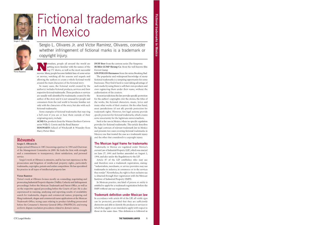 Fictional Trademarks in Mexico