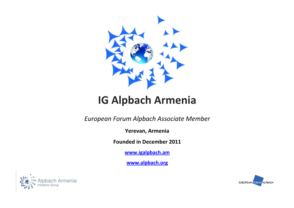 IG Alpbach Armenia