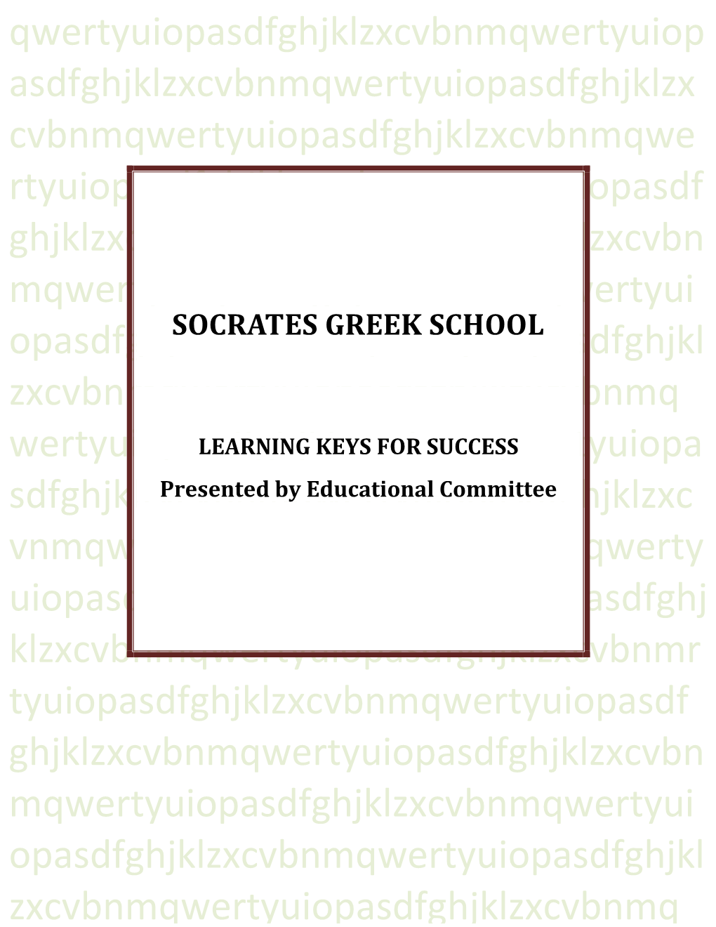 Learning Keys for Success