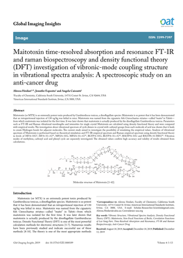 Maitotoxin Time-Resolved Absorption And