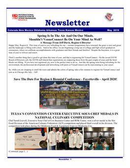 May 2019 Newsletter