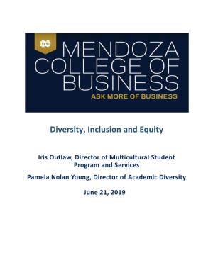 Orientation 2019 Diversity and Inclusion Handout