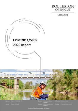 EPBC 2011/5965 2020 Report