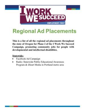 Regional Ad Placements