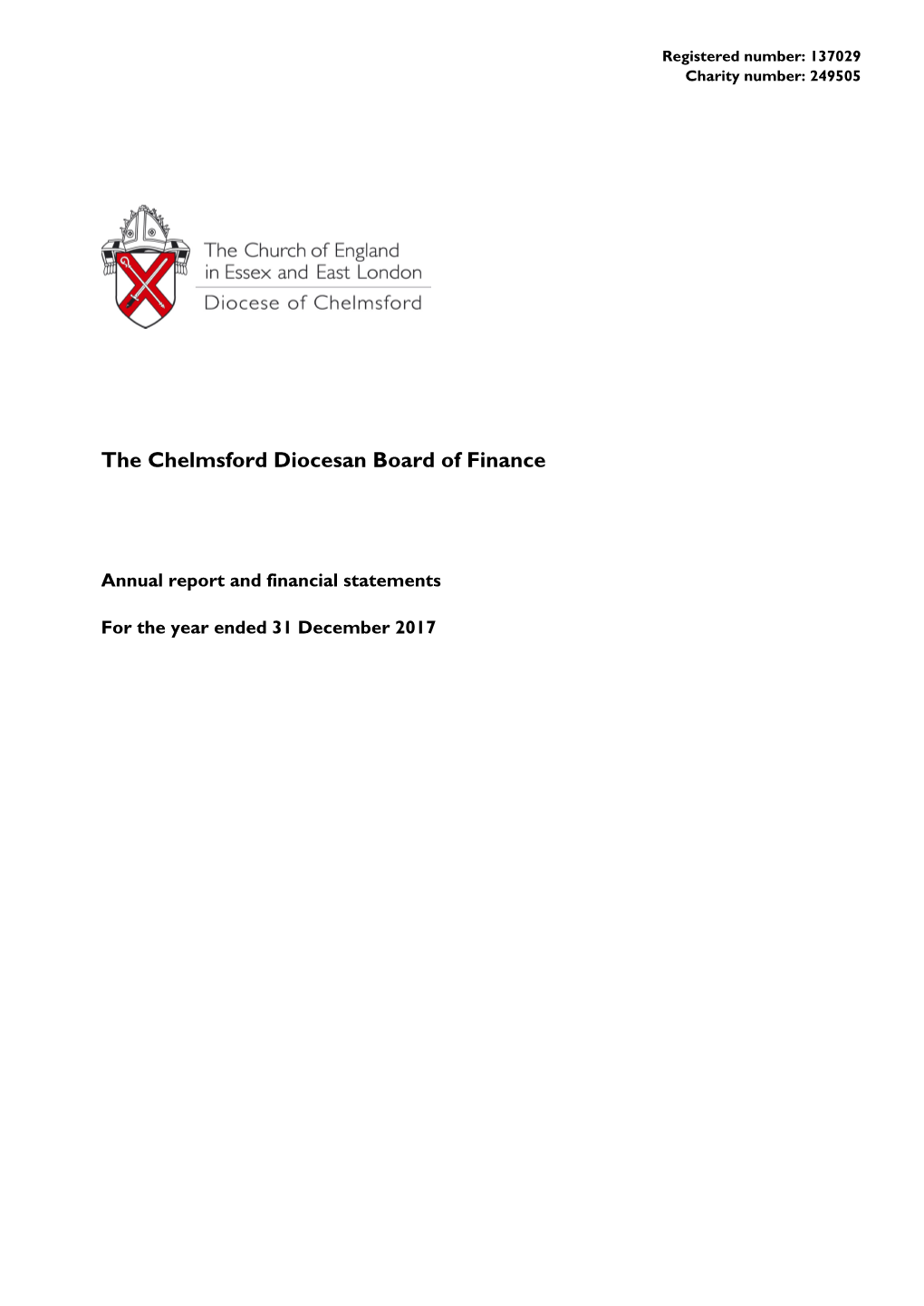 The Chelmsford Diocesan Board of Finance