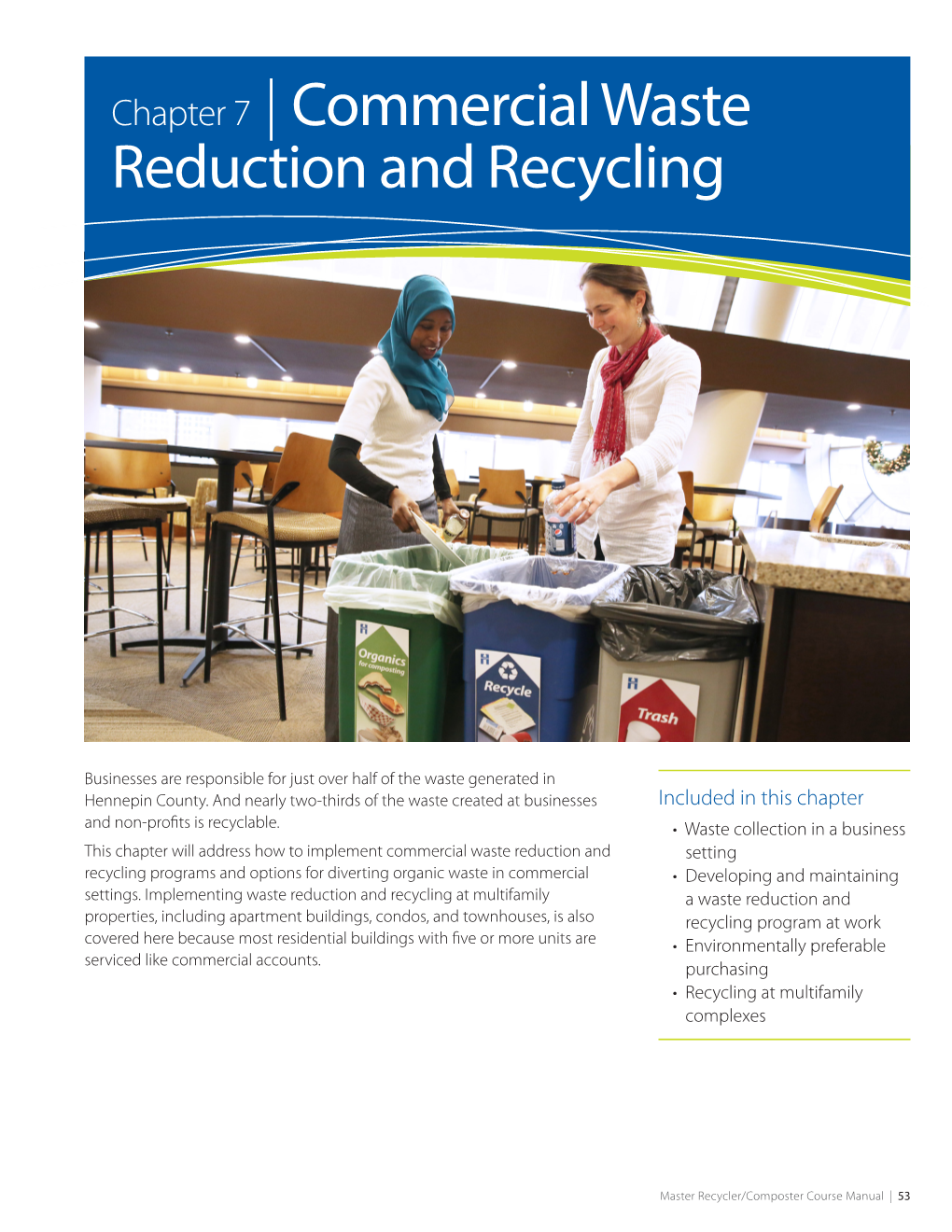 Commercial Waste Reduction and Recycling