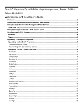 Oracle Hyperion Data Relationship Management Web Service API Developer's Guide