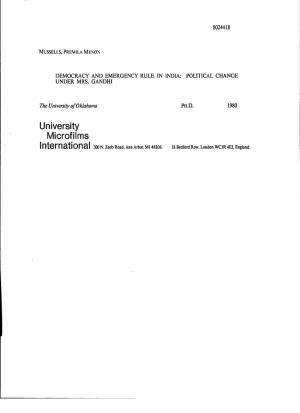 University Microfilms Intern Et Ionel300 N