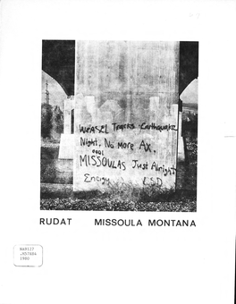 Rudat Missoula Montana