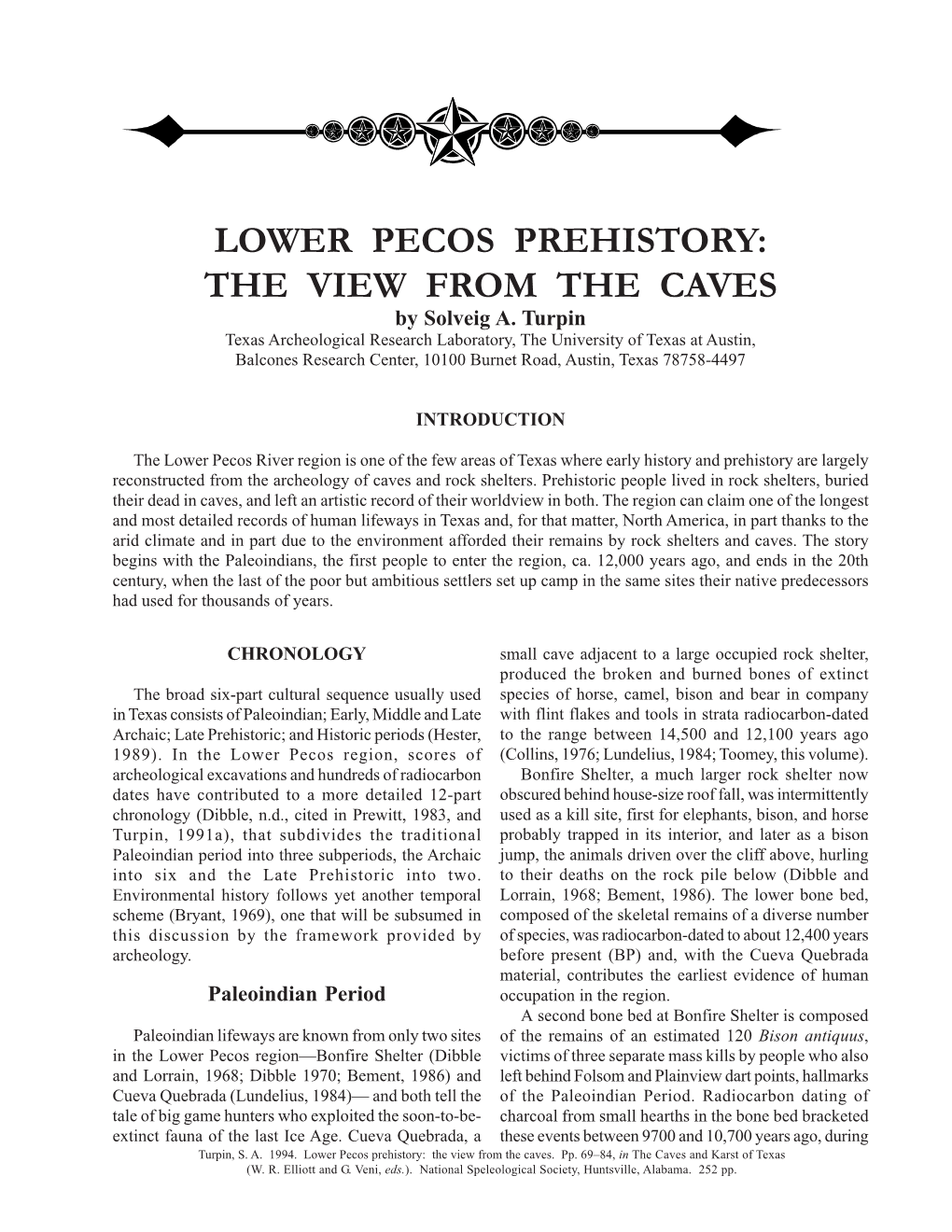 Prehistory Chapter