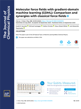 Comparison and Synergies with Classical Force Fields