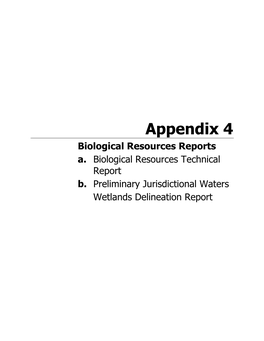 Appendix 4A Biological Resources Technical Report