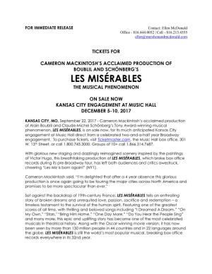 Les Misérables the Musical Phenomenon