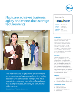 Navicure Achieves Business Agility and Meets Data Storage Requirements