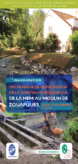 Carton Invitation Inauguration Du Barrage De Zouafques