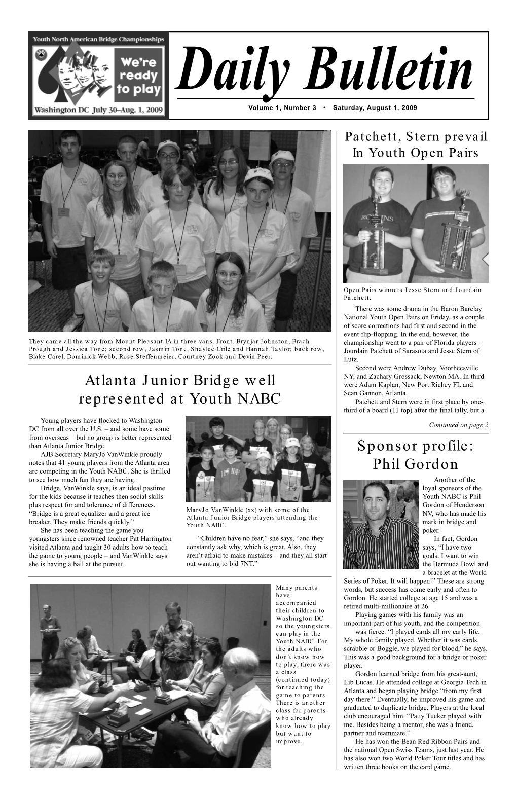 Atlanta Junior Bridge Well Represented at Youth NABC Sponsor Profile