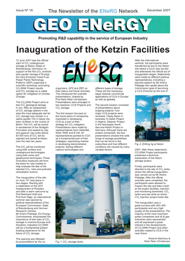 Inauguration of the Ketzin Facilities